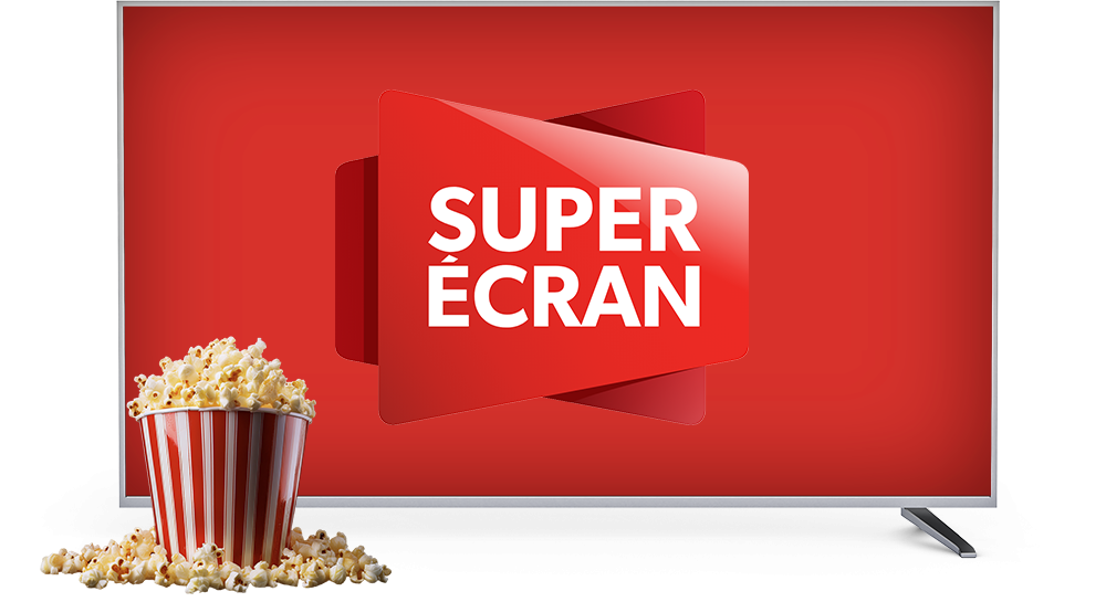 SUPER ÉCRAN est maintenant inclus dans nos forfaits Télé résidentiels populaire.